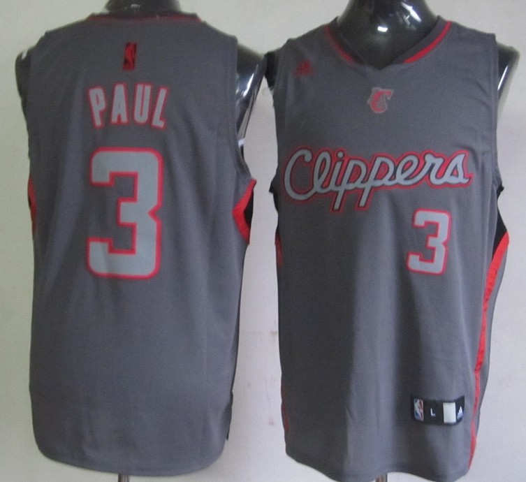  NBA Los Angeles Clippers 3 Chris Paul Graystone II Fashion Swingman Jersey